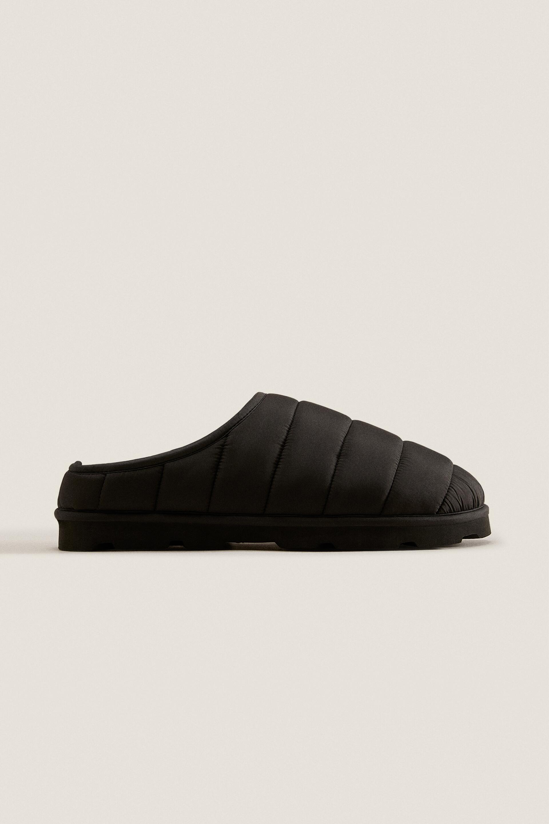 Zara black slippers top
